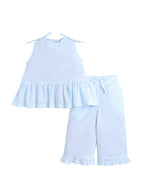 Girls Striped Pants Top Set