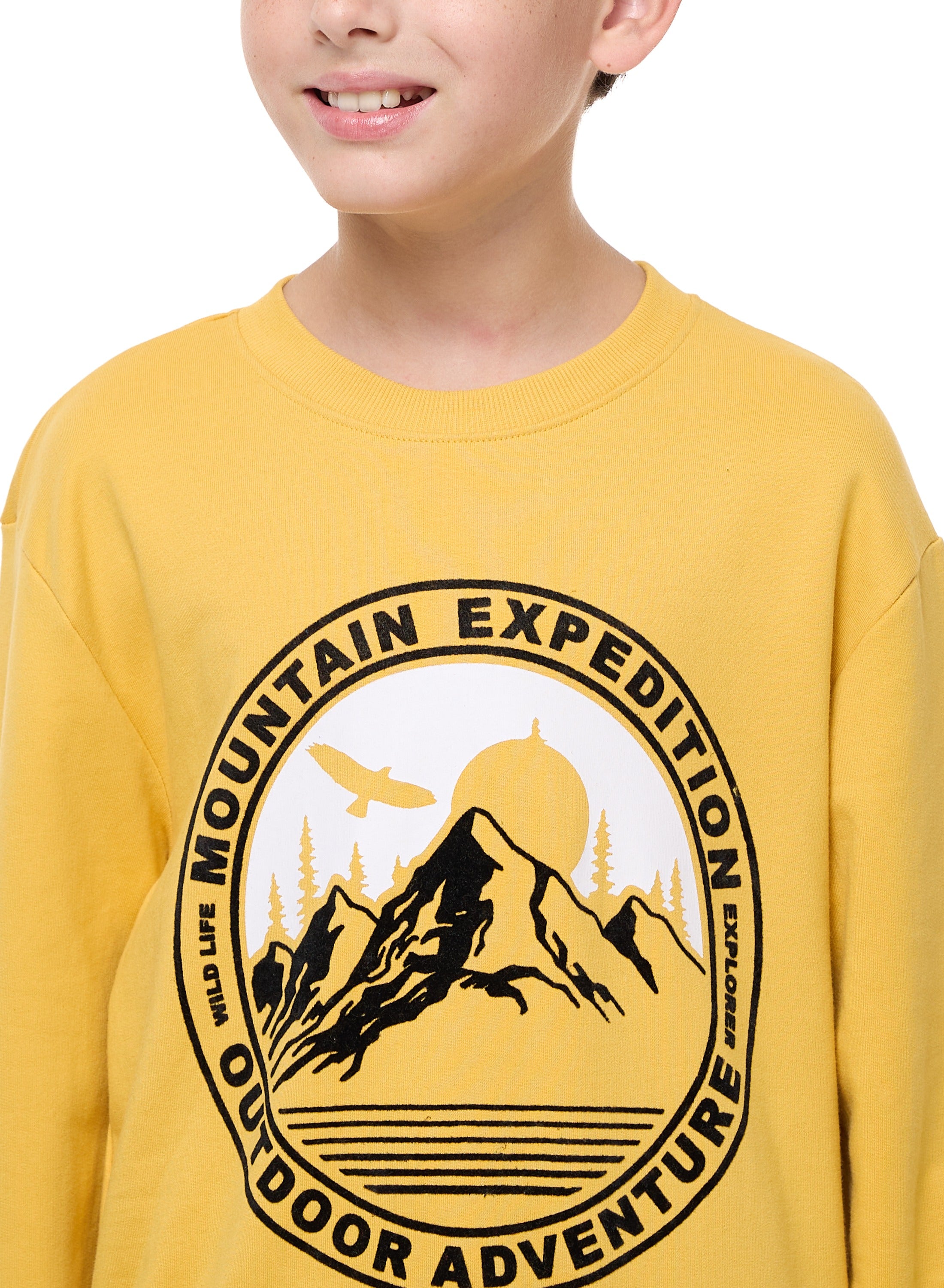 Boys' Sweatshirt  (8-14Yrs) Mustard