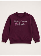 Girls "Text Graphic" Pullover Top
