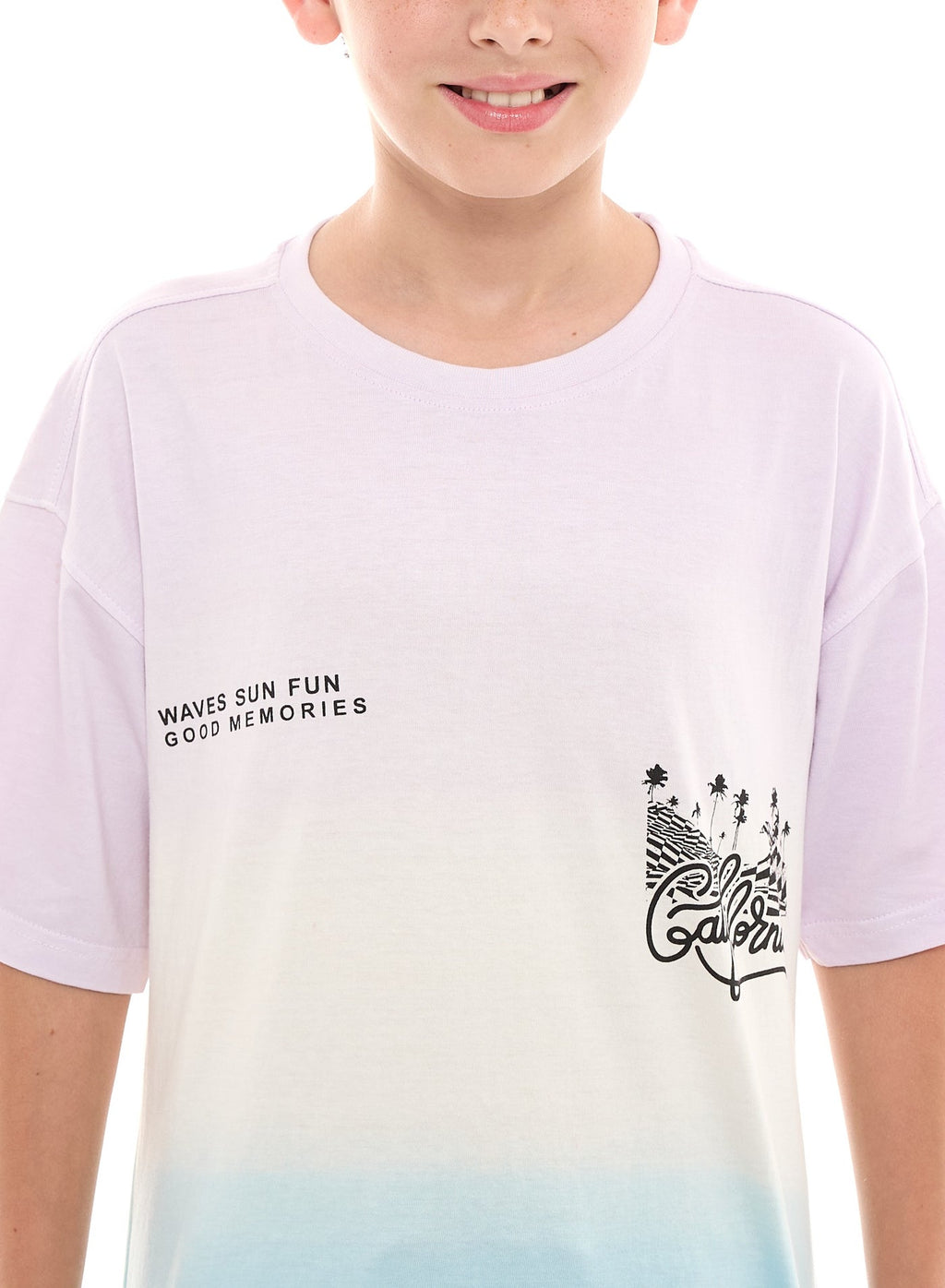 Victor and Jane California Graphic Oversized T-shirt - Multicolor