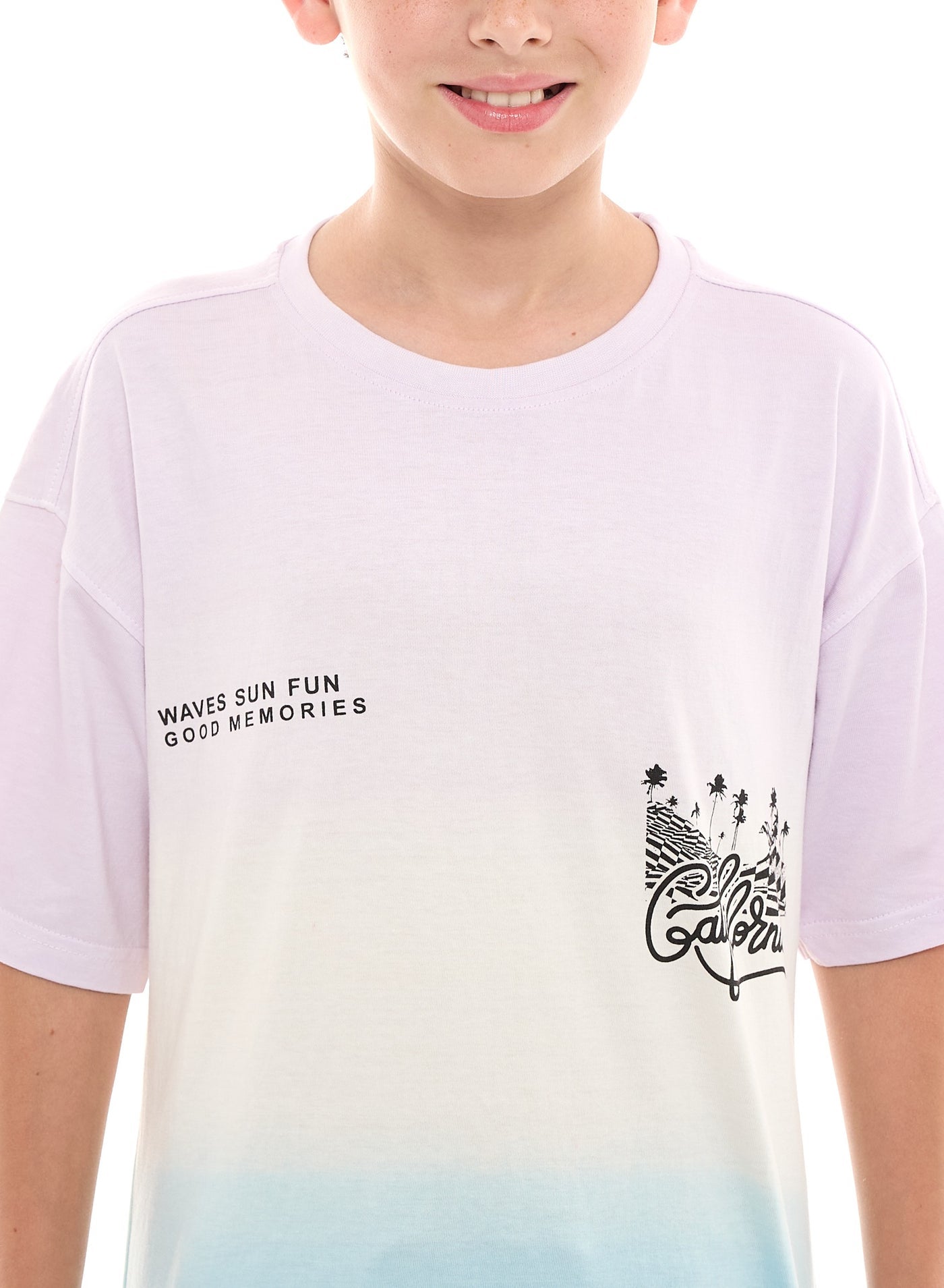 Victor and Jane California Graphic Oversized T-shirt - Multicolor