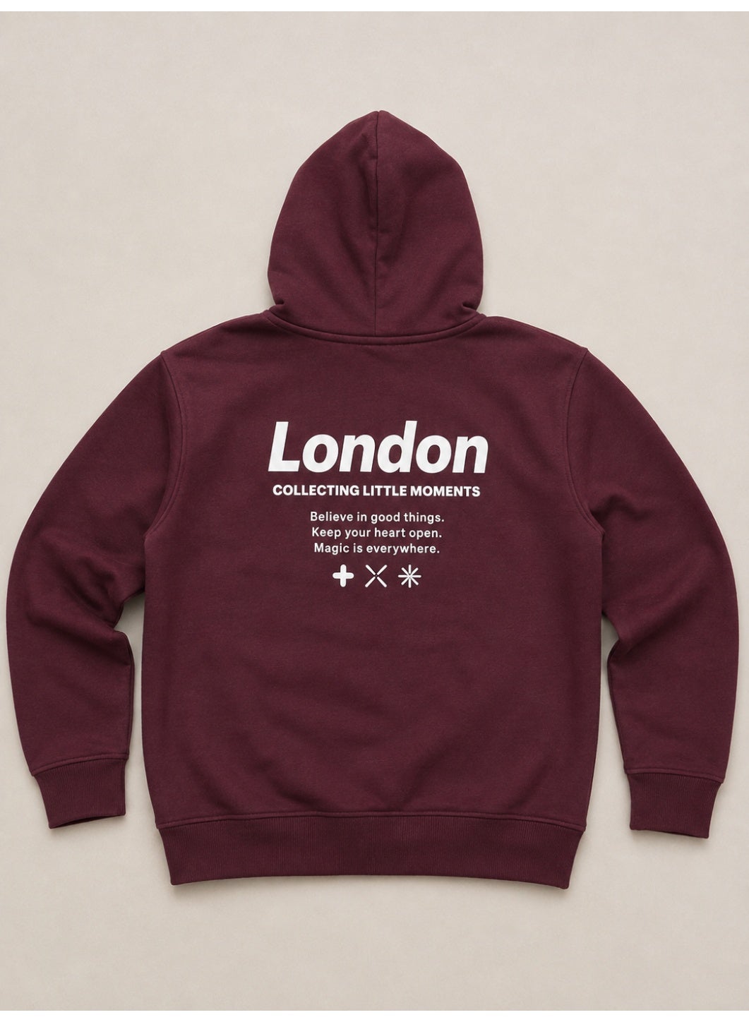 "London" Front and Back Graphic Sweatshirt Hoodie