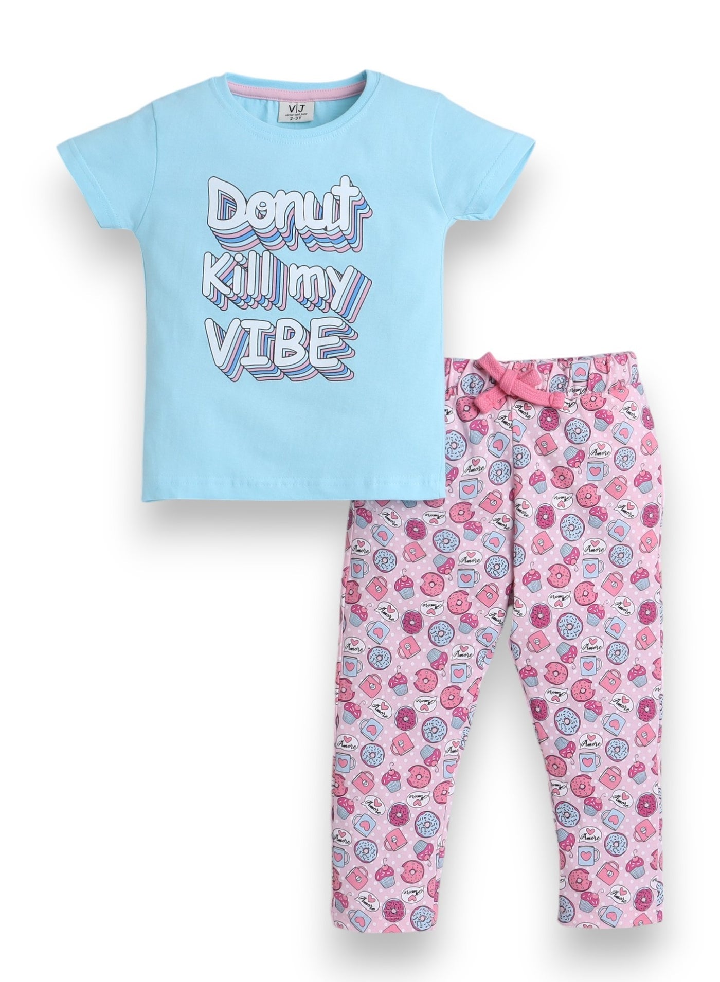 Victor and Jane - Printed T-shirt and Pyjama Set