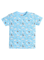 Victor And Jane - All-Over Printed T-Shirt And Pyjama Set