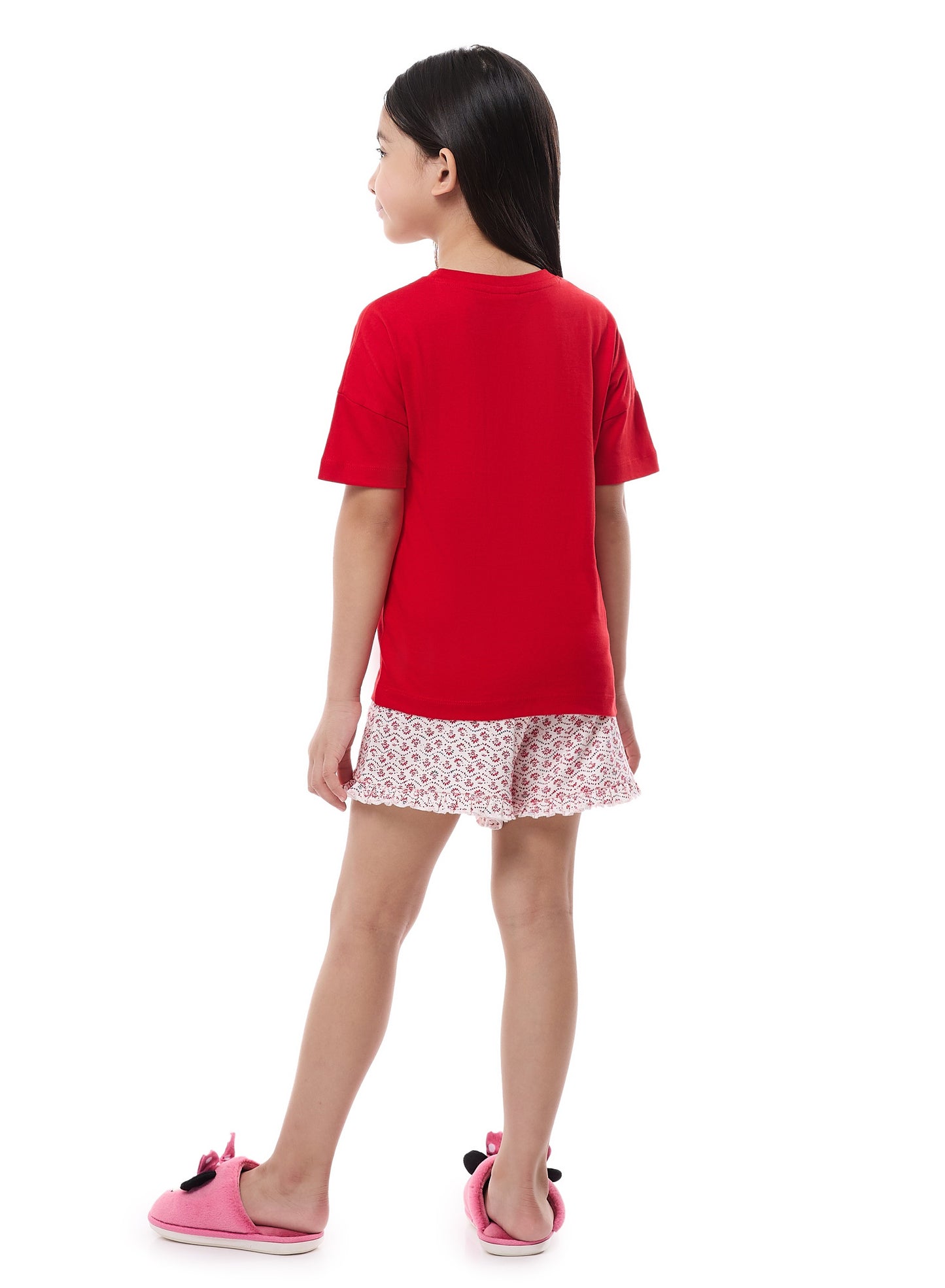 Victor and Jane Girls' PJ Set – Soft Shorts and Top Sleepwear Set 2-3YRS