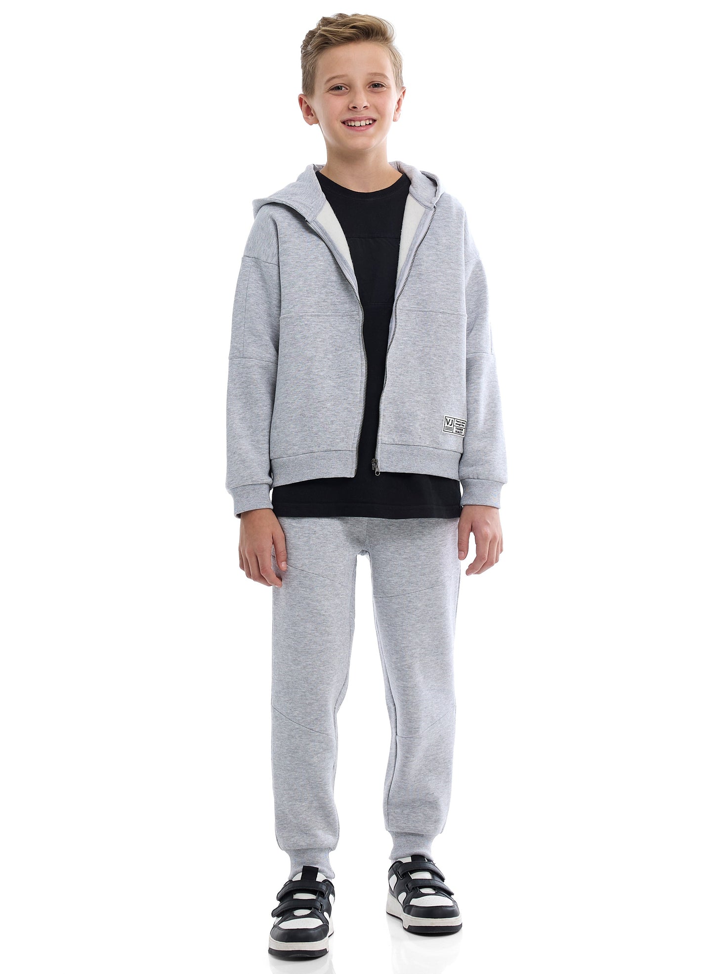 Boys Hoodie Set | Stylish Zip-Up & Joggers