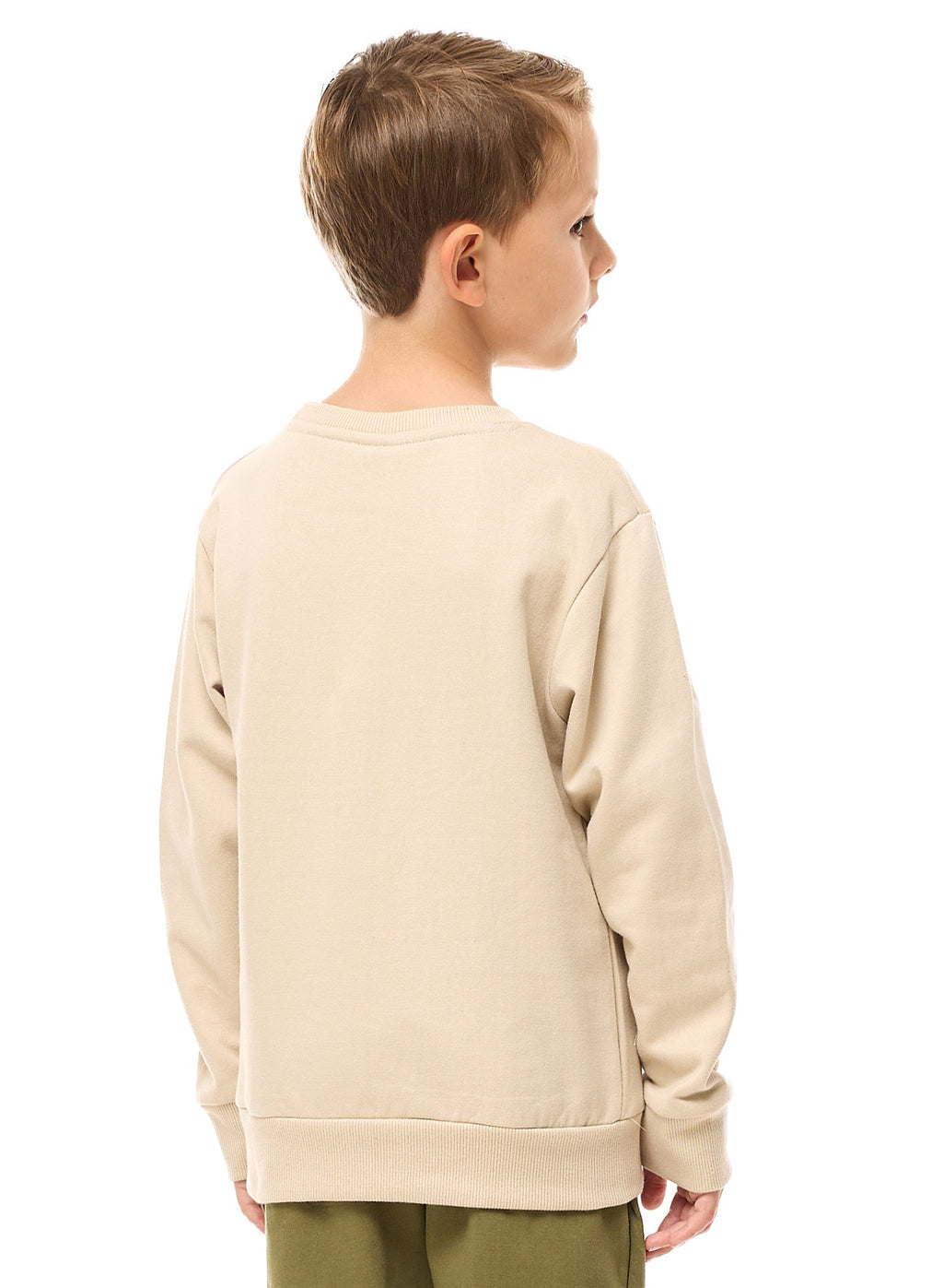 Boys Sweat-Shirt Beige-Olive