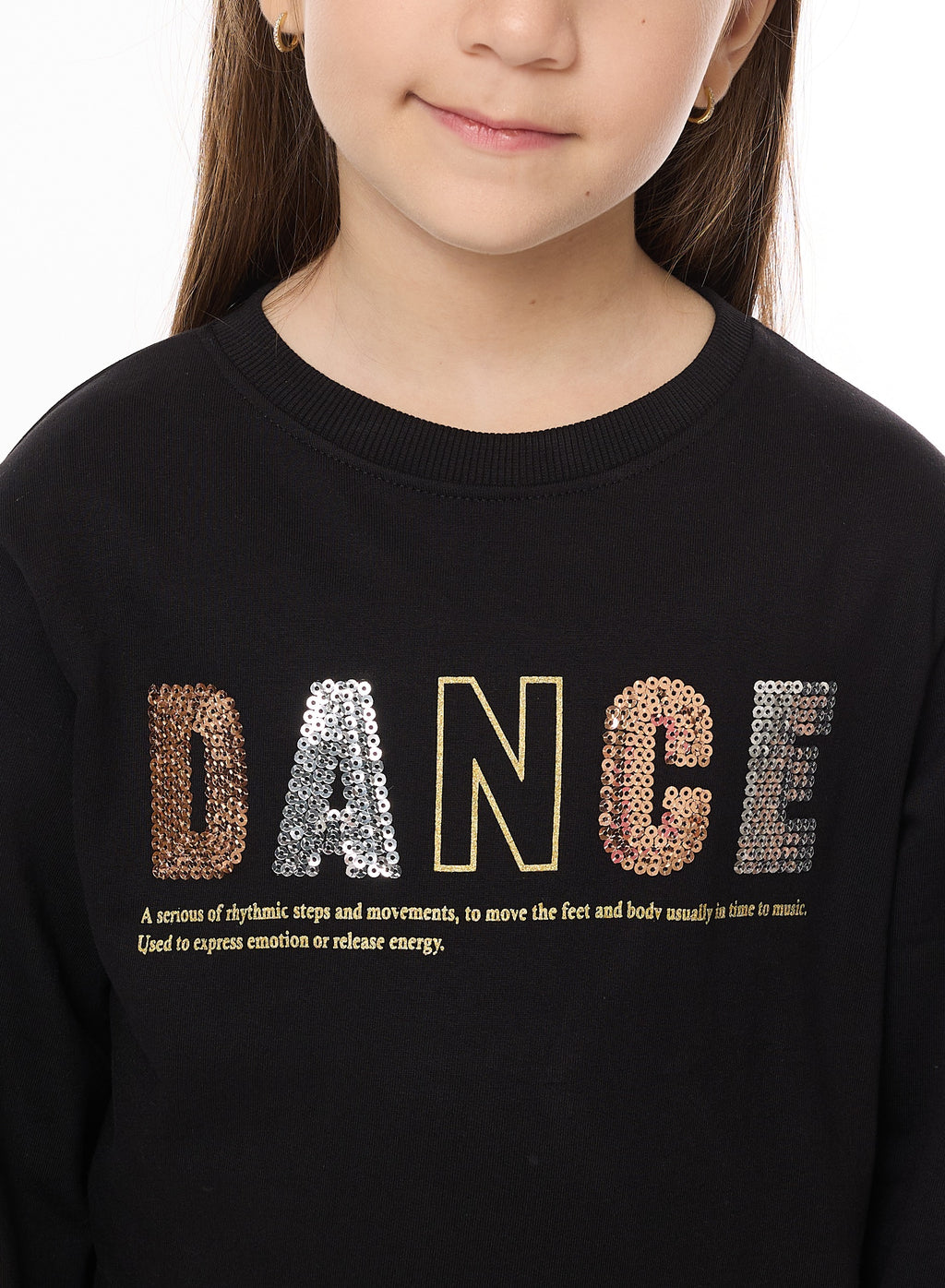 Sequins Embroidered Sweatshirt