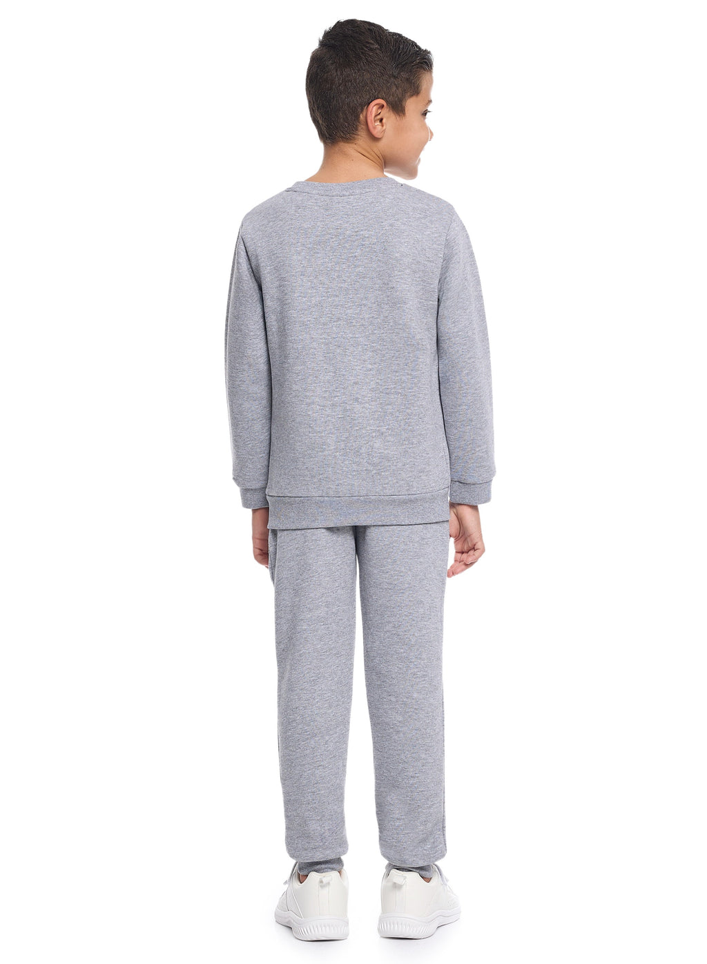 Victor And Jane Brooklyn Edition Full Sleeves Sweatshirt And Joggers Co-Ords Set - Grey
