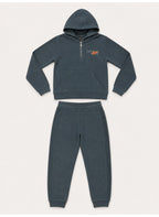 Boys Half Zip Hoodie Sweatshirt and Jogger Pants Set