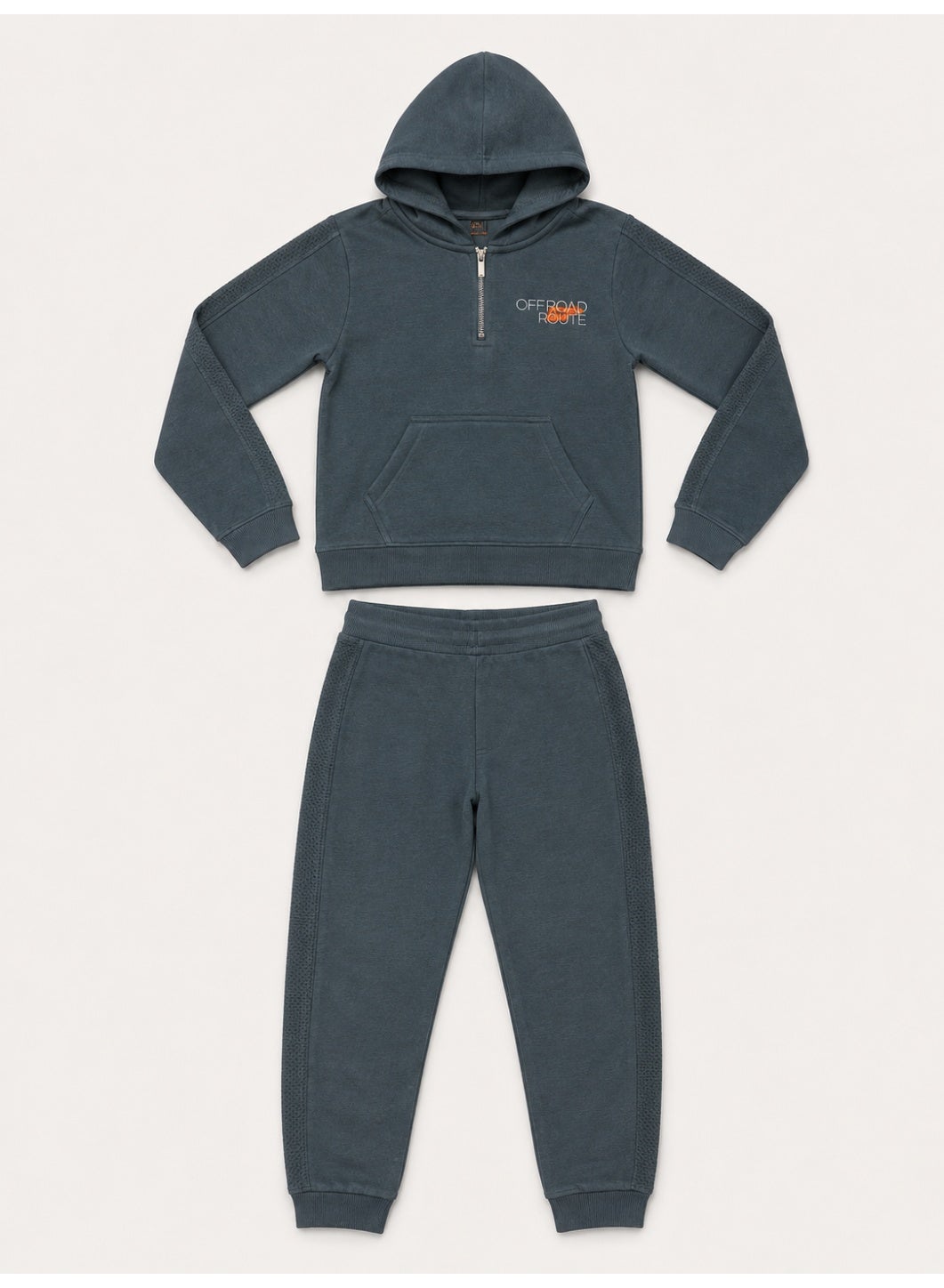 Boys Half Zip Hoodie Sweatshirt and Jogger Pants Set