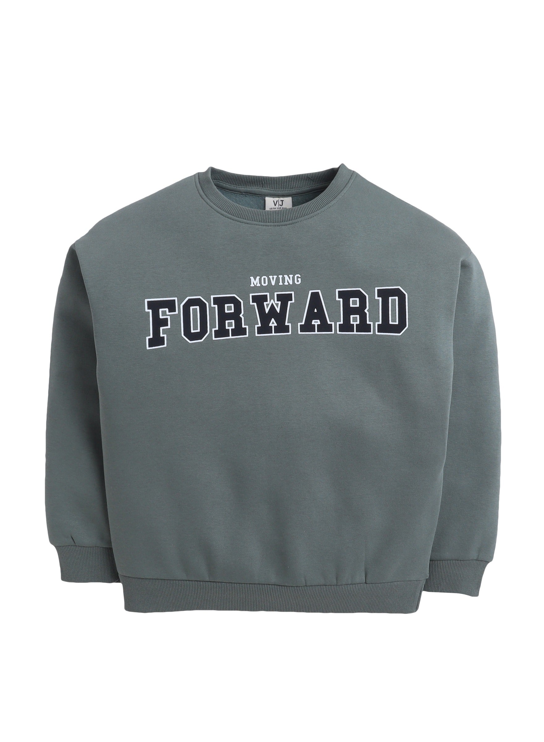 Boys' Olive Green Œforward” Graphic Sweatshirt