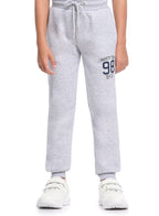 Victor And Jane Cotton Boston 98 Printed Full Sleeves Varsity Jacket & Joggers Co-Ord Set - Grey