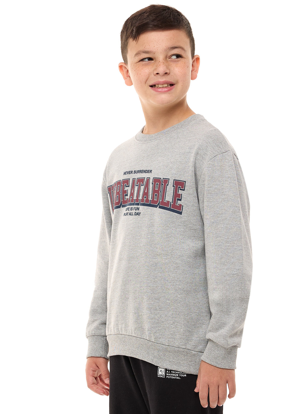 Boys' Sweatshirt  (8-14Yrs) Grey