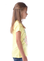 Victor And Jane Summer Graphic Fashion T-Shirt - Yellow