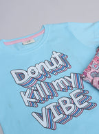 Victor And Jane - Printed T-Shirt And Shorts Pyjama Set