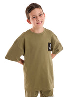 Victor and Jane Cotton Bear Embroidered Polo T-Shirt - Beige