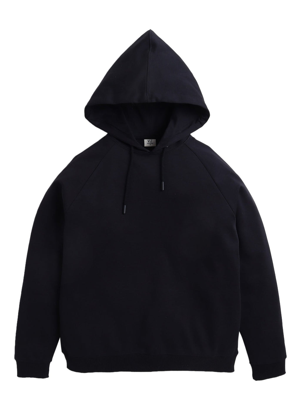 Women'S Black Hooded Sweatshirt - 100% Cotton Fleece
