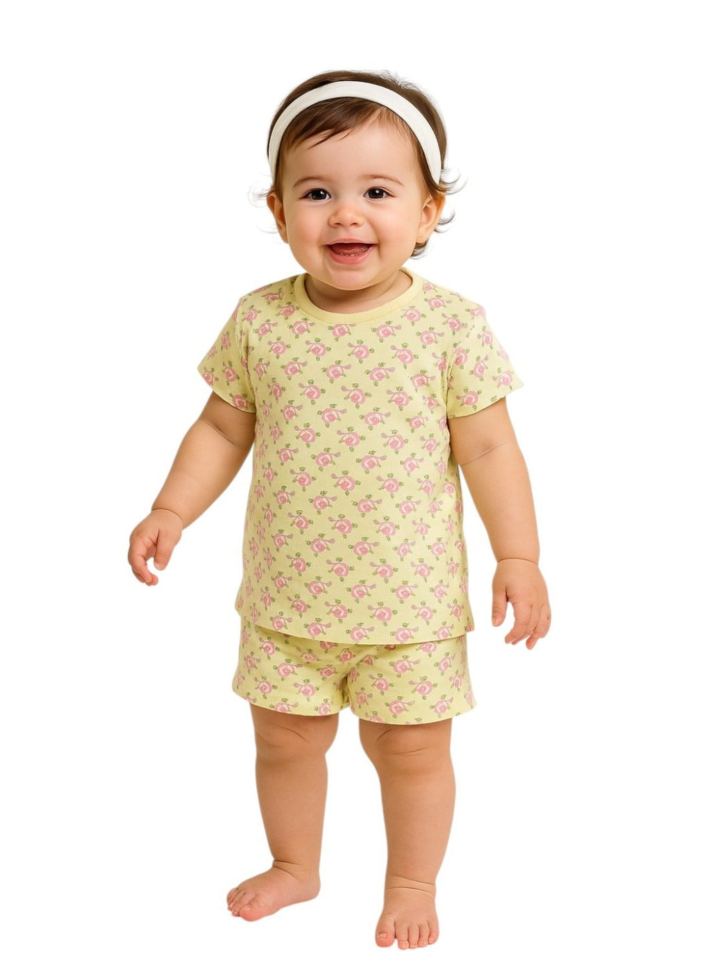 Victor And Jane - All-Over Printed T-Shirt And Shorts Pyjama Set