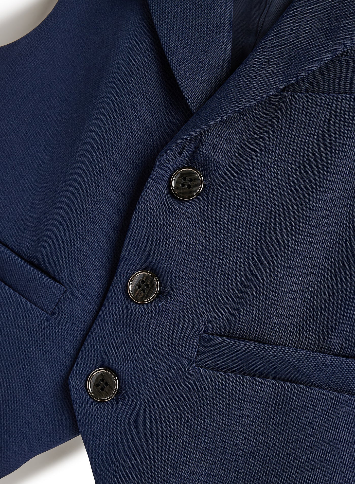 Navy Waistcoat And Pant Set With Shirt And Bow Tie