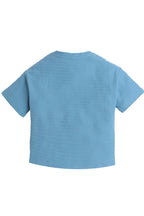 Junior Boys Cotton T-Shirt - Winter Blue
