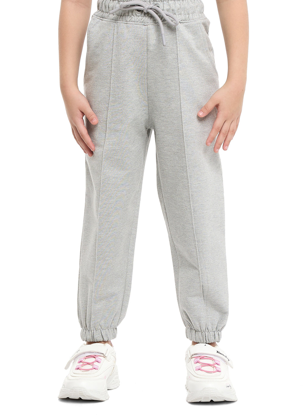 Girls Trã¨S Chic Reversible Sequin Fleece Set “ Light Grey 2-Piece Outfit