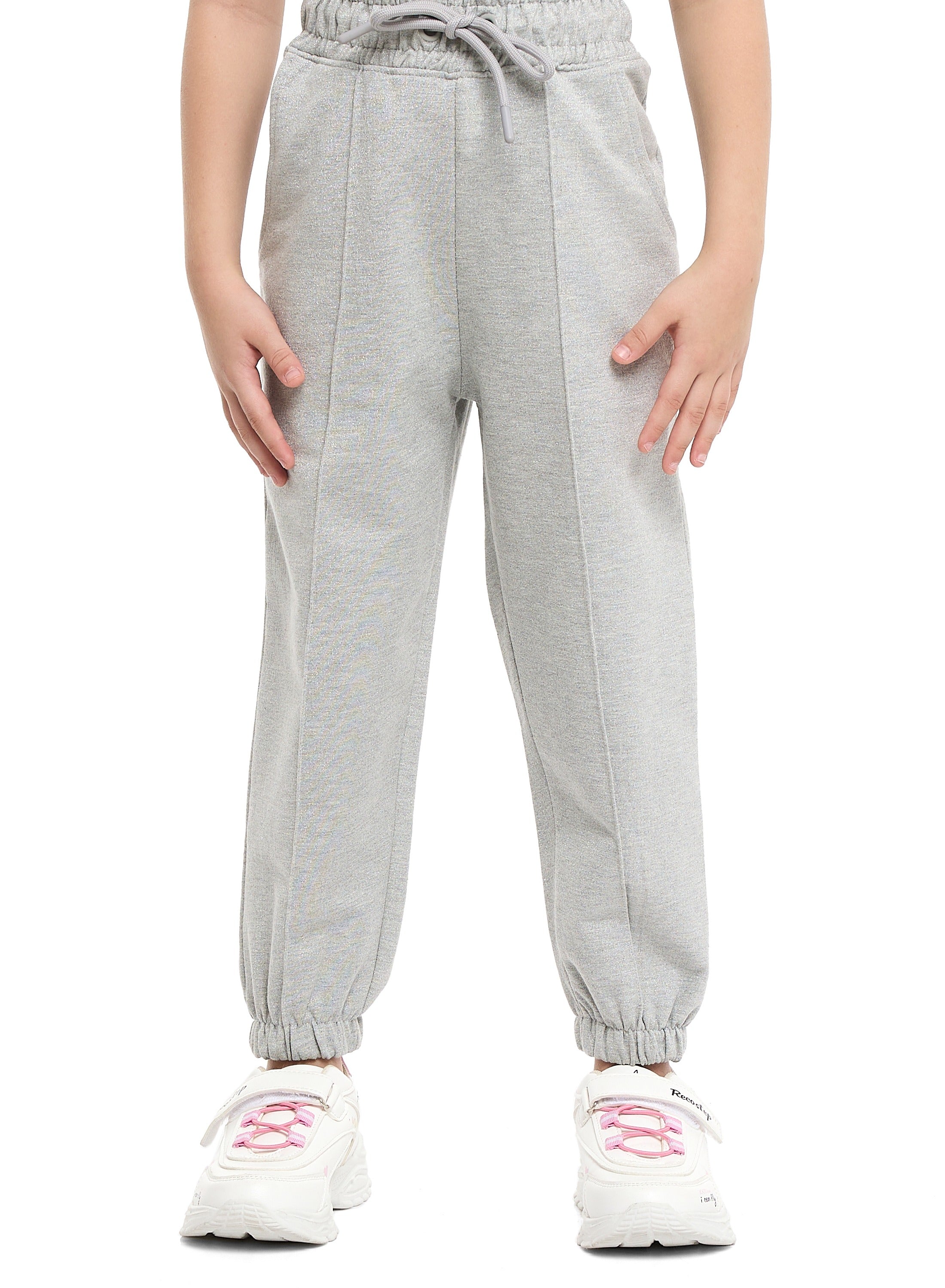 Girls Trã¨S Chic Reversible Sequin Fleece Set “ Light Grey 2-Piece Outfit