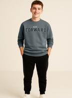 Boys' Olive Green Œforward” Graphic Sweatshirt