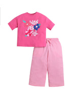 Girls Print T Shirt Set