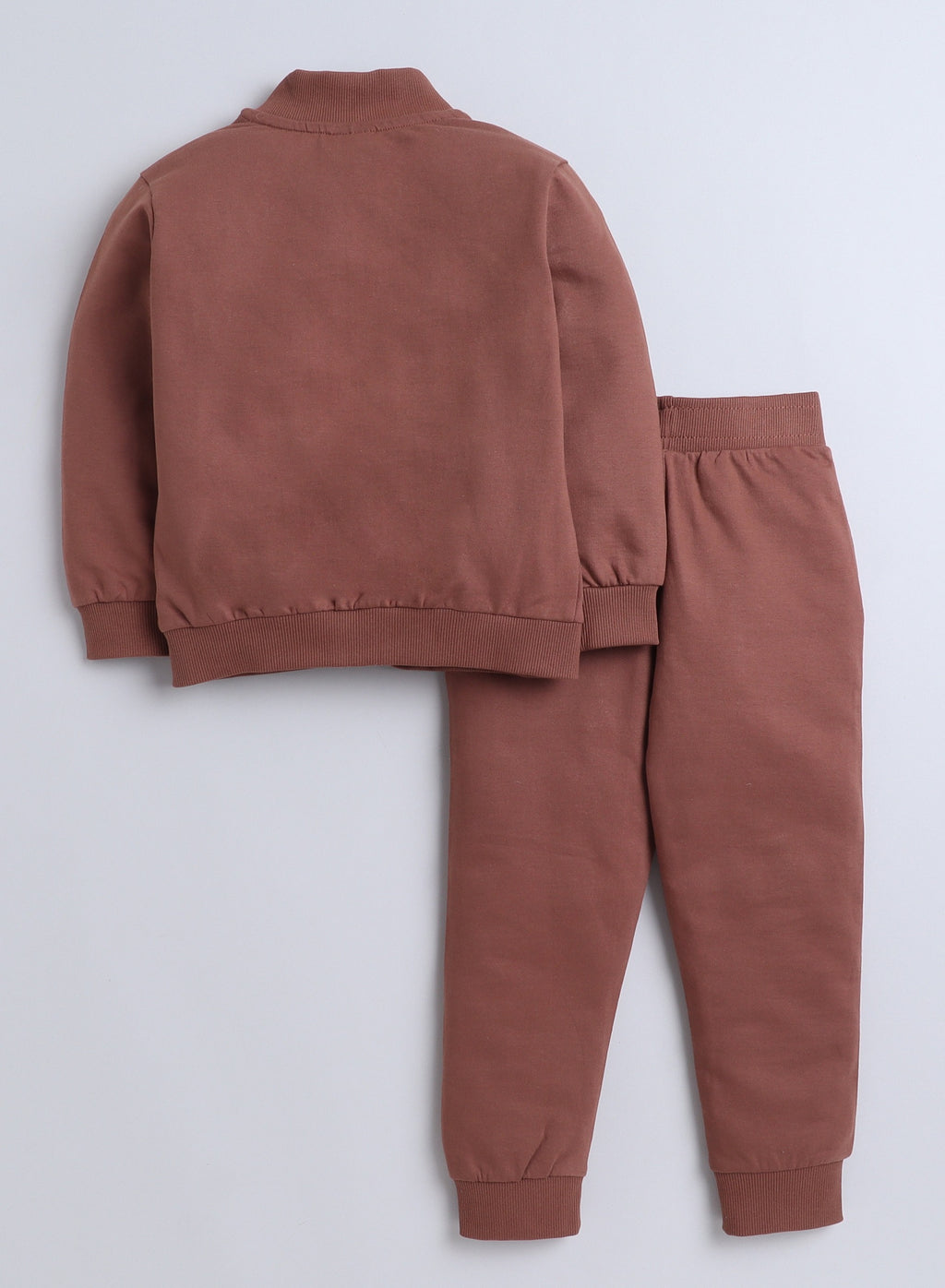 Cute Teddy Printed 3 Pc Set - T-Shirt , Zipper Jacker And Joggers