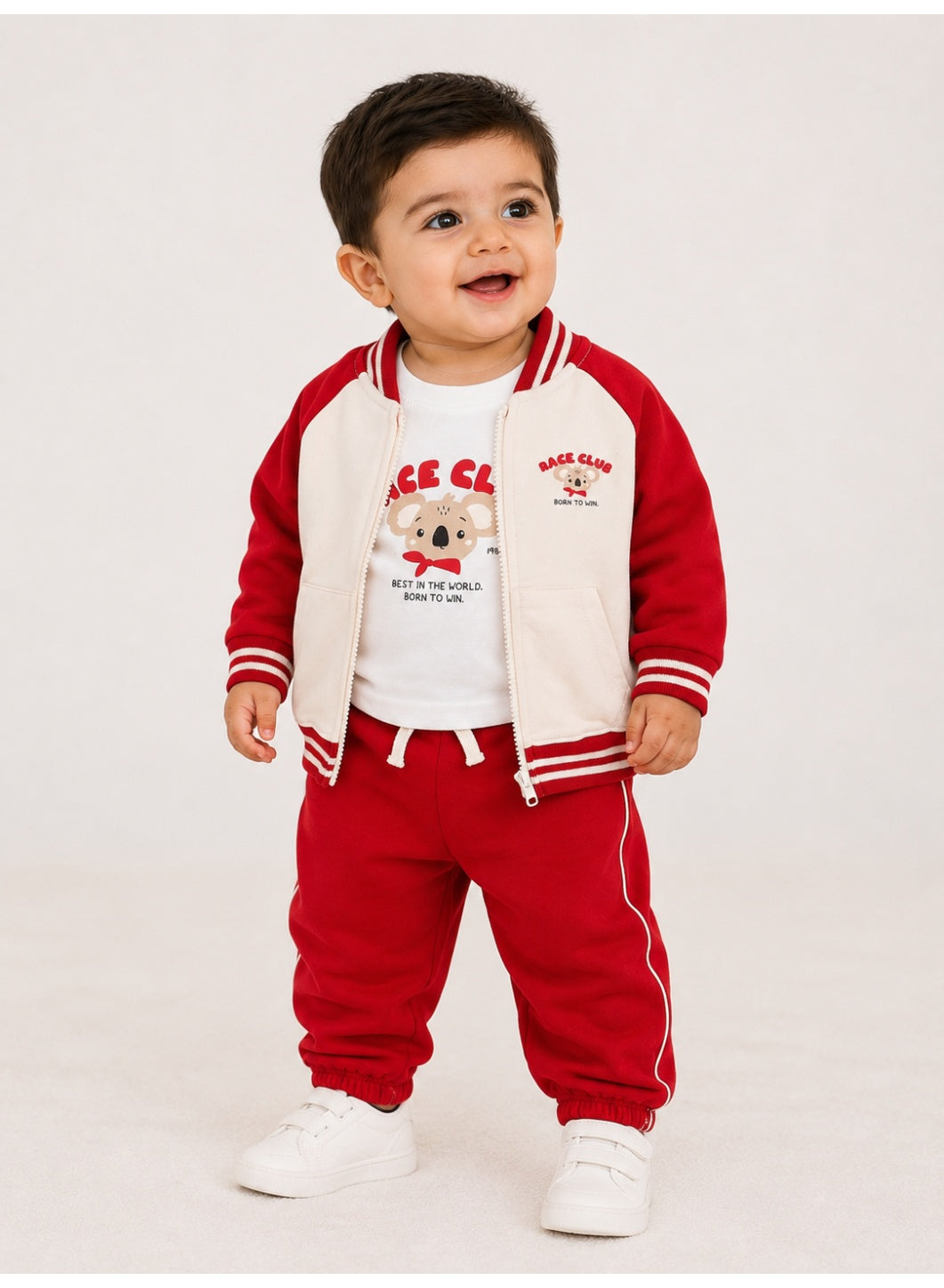 Boys 3-Piece Set – Full Zip Sweatshrt, Longsleeve Tee & Jogger Pants

Description:
