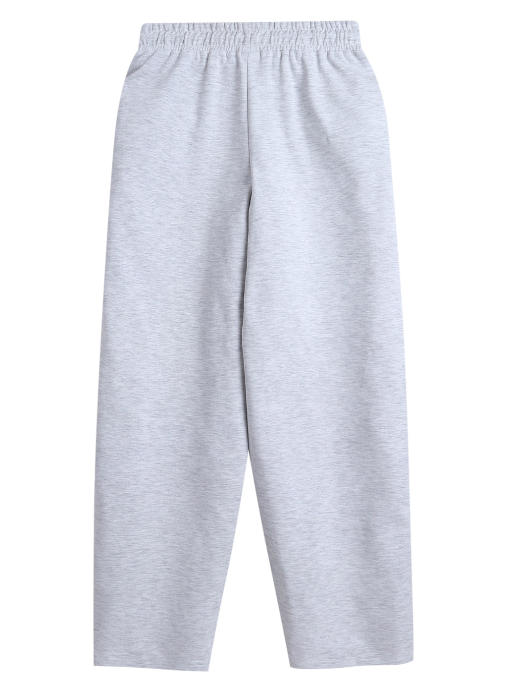 "Light Grey Straight-Leg Drawstring Joggers “Cotton Interlock