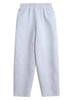 "Light Grey Straight-Leg Drawstring Joggers “Cotton Interlock