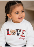 Girls 2-Piece Graphic Sweatshirt & Jogger Pants Set