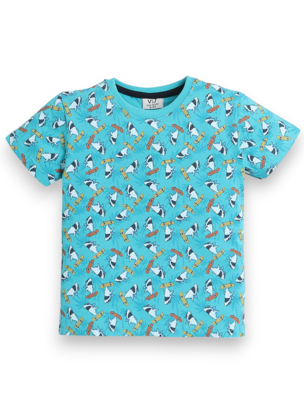 Victor And Jane - All-Over Printed T-Shirt And Shorts Pyjama Set