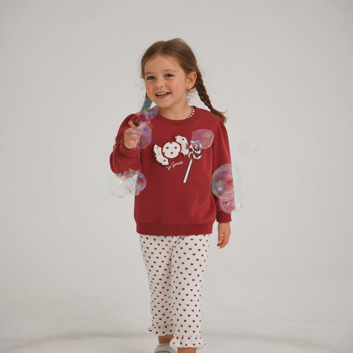 Girls 2Pc Print Leggings Set