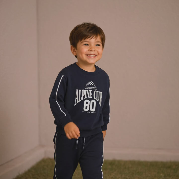 Boys 2Pc Print Sweatshirt Set