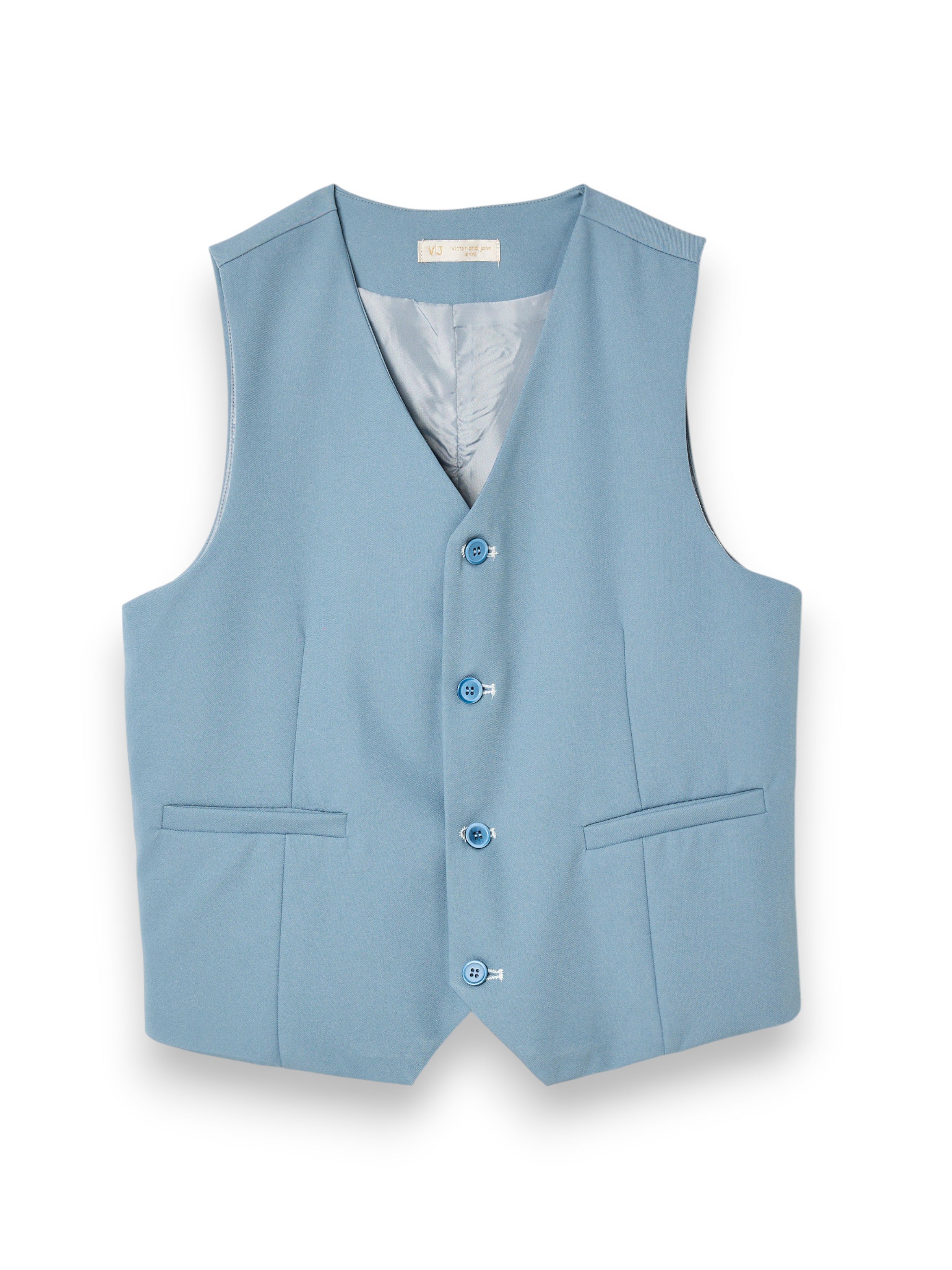 Boys 4 Pc Set Waistcoat, Shirt, Shorts & Bow Tie Set
