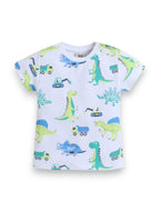 Infant Boys Dinosaur Print Cotton Pajama Set
