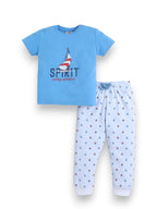 Infant Boys Œspirit” Print Cotton Pajama Set “ T-Shirt & Pajama Pants Nightwear