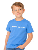 Boys' "Limited Edition" Cotton T-Shirt “ Blue (2Y-9Y)